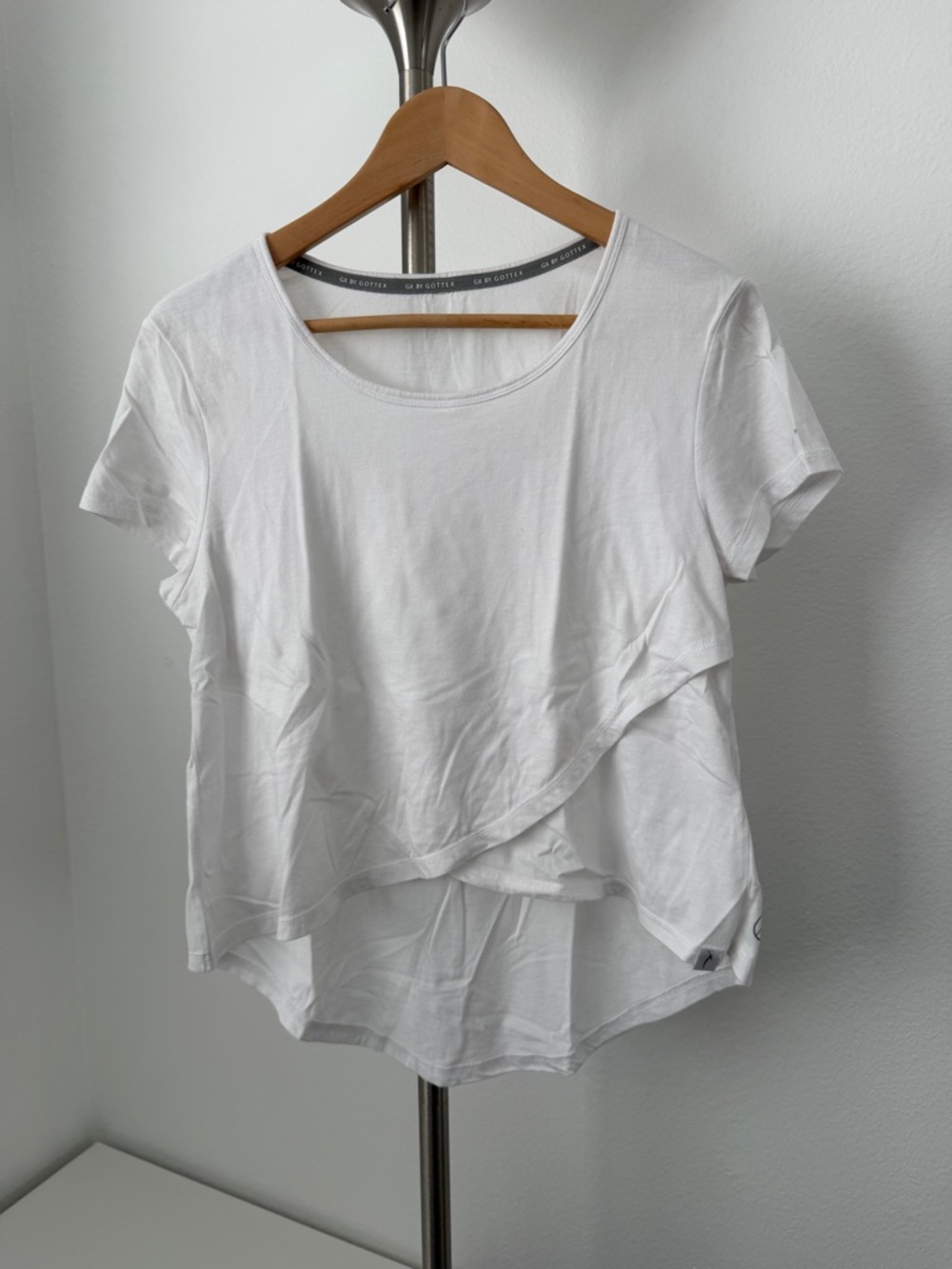 Women’s Layered Short Sleeve Tee in White